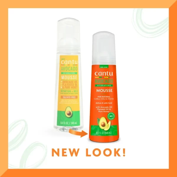 موس آووکادو کنتو فر کننده و مرطوب کننده Cantu Avocado Hydrating Mousse حجم 248 میلی لیتر - Image 3