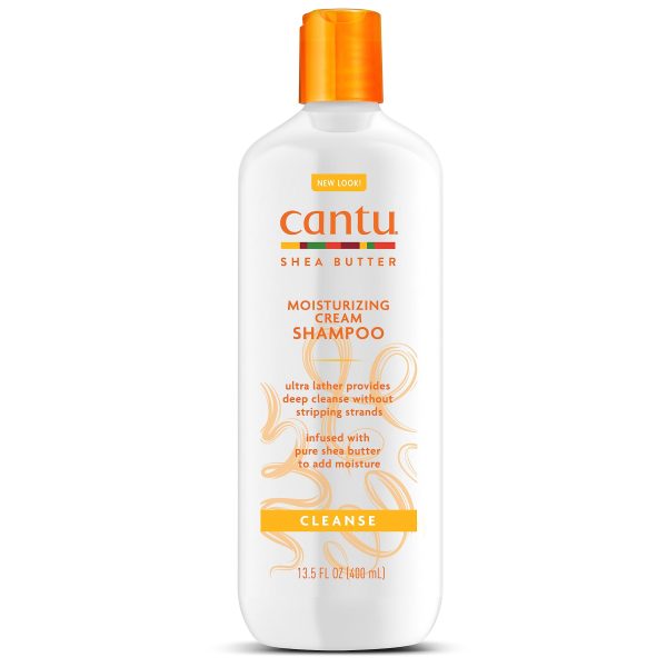 شامپو آبرسان موی فر کنتو سولفات دار Cantu Moisturizing Cream Shampoo حجم 400 میلی لیتر