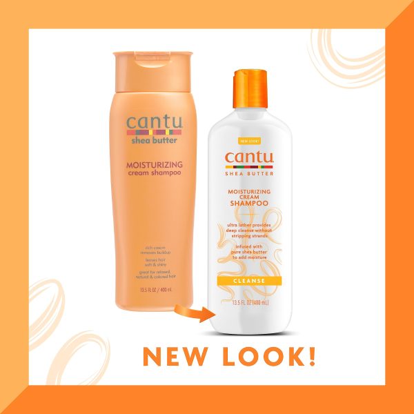 شامپو آبرسان موی فر کنتو سولفات دار Cantu Moisturizing Cream Shampoo حجم 400 میلی لیتر - Image 8