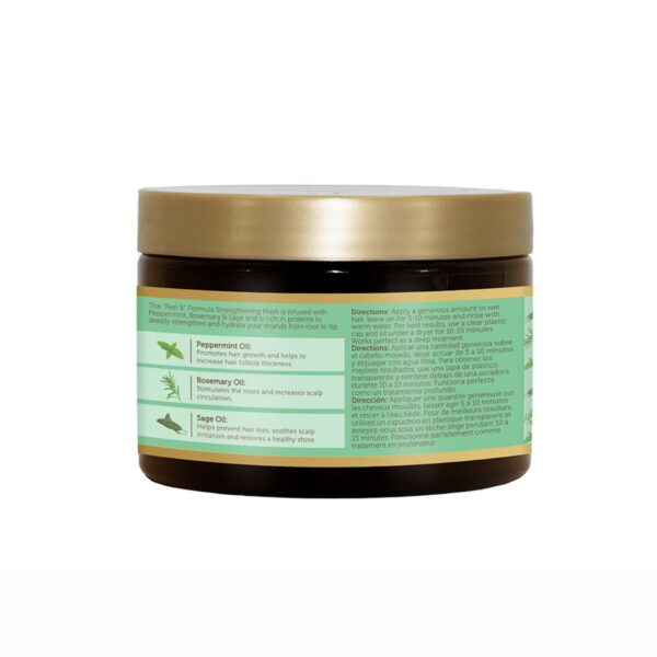ماسک تقویت‌کننده رزماری و نعناع فلفلی افریکن پراید African Pride Strengthening Mask Treatment with Peppermint, Rosemary حجم 340 گرم - Image 3