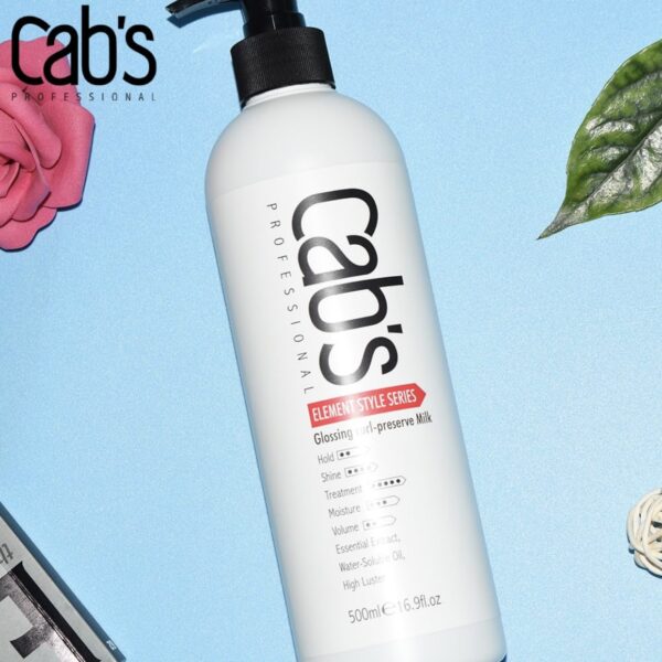 شیر حالت‌دهنده موی فر کبس Cab’s Beauty Professional Glossing Curl Preserve Milk حجم 500 میلی لیتر - Image 5