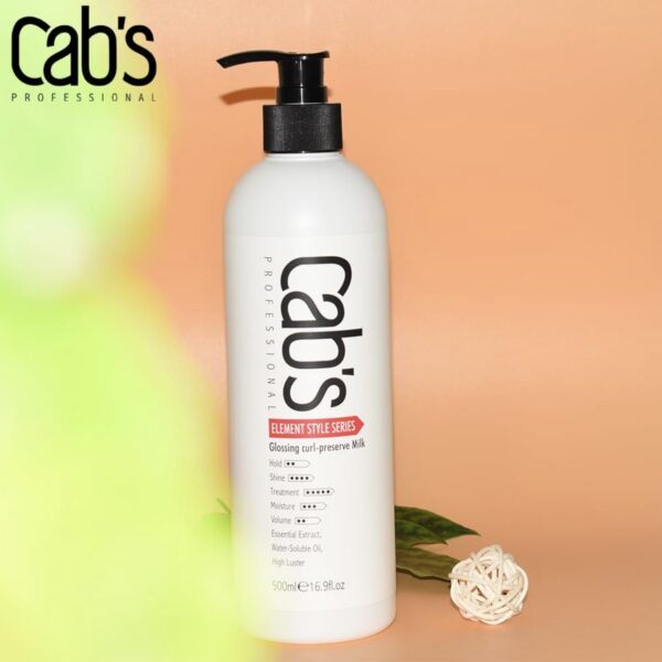 شیر حالت‌دهنده موی فر کبس Cab’s Beauty Professional Glossing Curl Preserve Milk حجم 500 میلی لیتر - Image 7