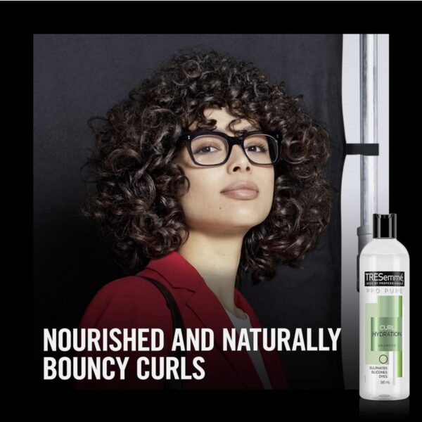 شامپو آبرسان موی فر ترزمه بدون سولفات TRESemmé Pro Pure Curl Hydration Shampoo حجم 380 میلی‌لیتر - Image 4
