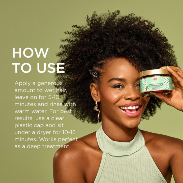 ماسک تقویت‌کننده رزماری و نعناع فلفلی افریکن پراید African Pride Strengthening Mask Treatment with Peppermint, Rosemary حجم 340 گرم - Image 4