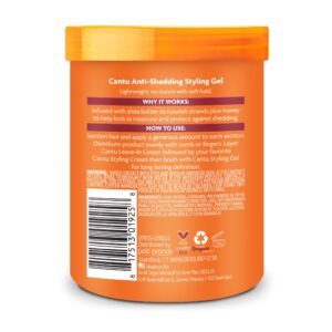ژل عسل ضدریزش کنتو Cantu Anti-Shedding  Styling Gel With Honey حجم 524 گرم