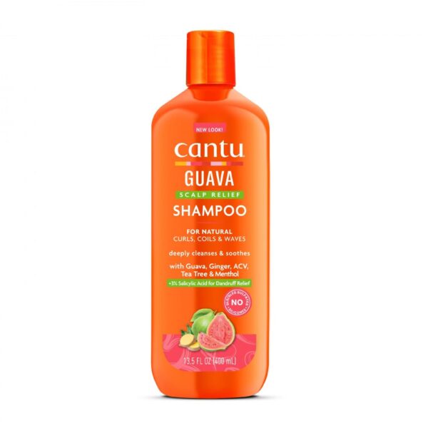 شامپو ضدشوره کنتو Cantu Guava Shampoo Scalp Relief حجم 400 میلی لیتر