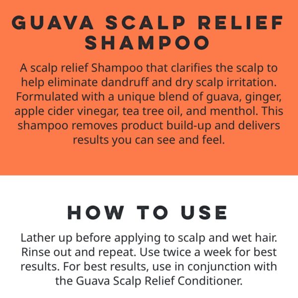 شامپو ضدشوره کنتو Cantu Guava Shampoo Scalp Relief حجم 400 میلی لیتر - Image 3