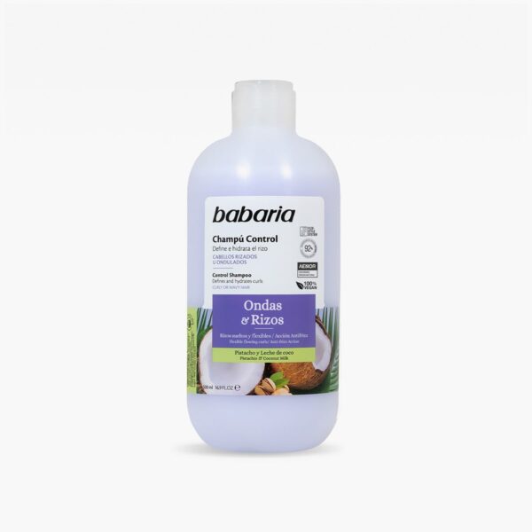 شامپو آبرسان موی فر باباریا Babaria Champú Ondas & Rizos حجم 500 میلی لیتر