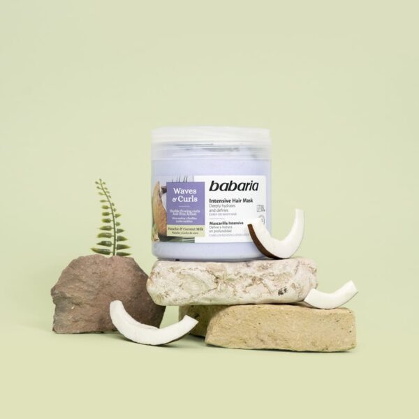 ماسک آبرسان موی فر باباریا  Babaria Mascarilla Ondas & Rizos حجم 400 میلی لیتر - Image 3