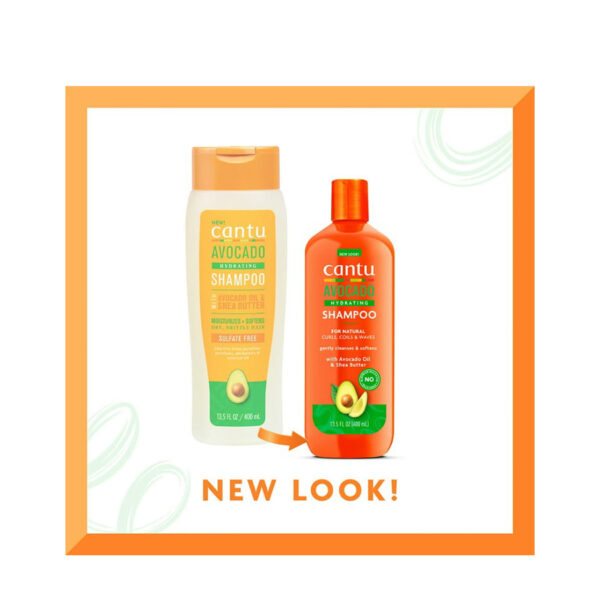 شامپو آبرسان کنتو آووکادو حجم 400 میلی لیتر Cantu Avocado Hydrating Shampoo - Image 3